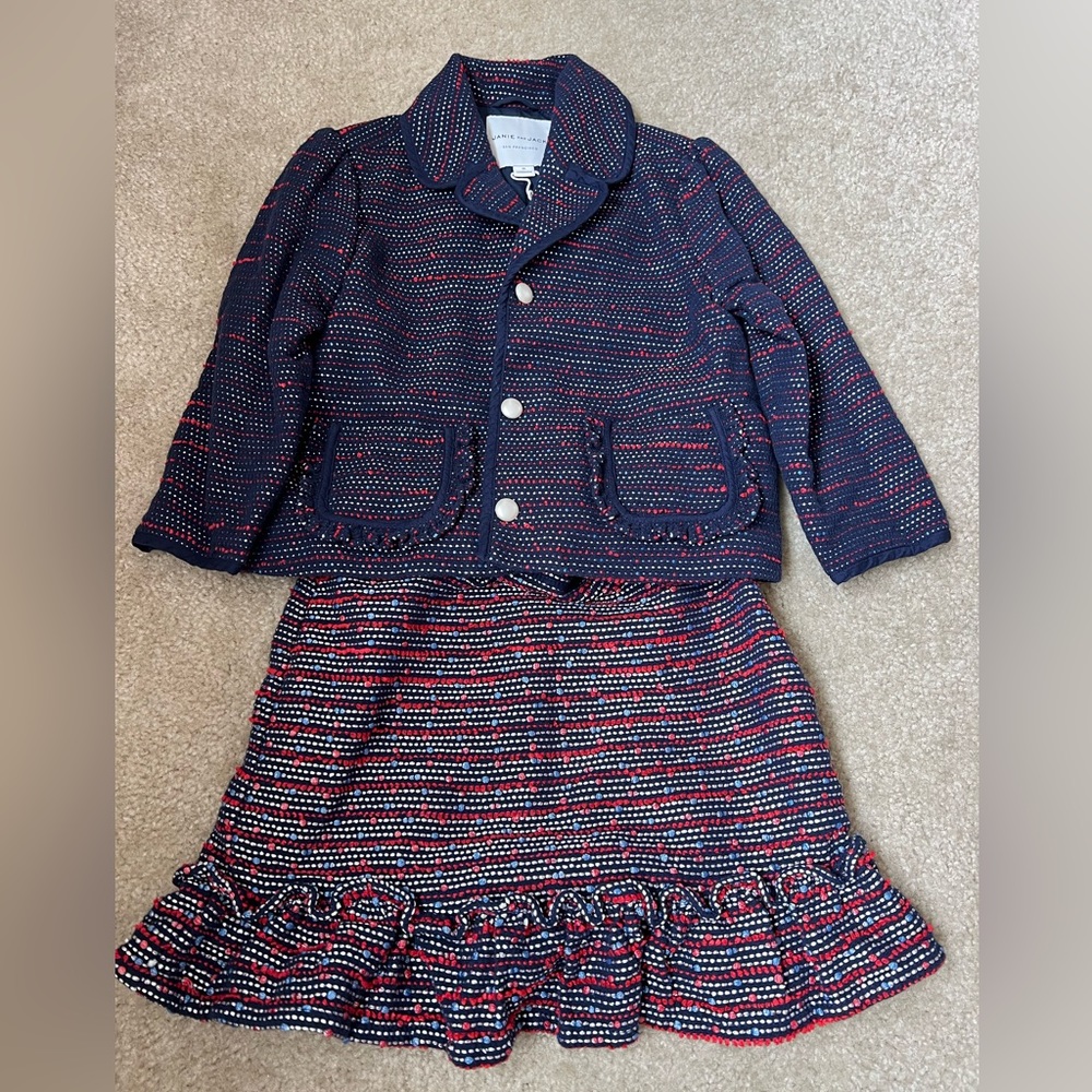 Janie & Jack Kids' matching blazer and skirt
